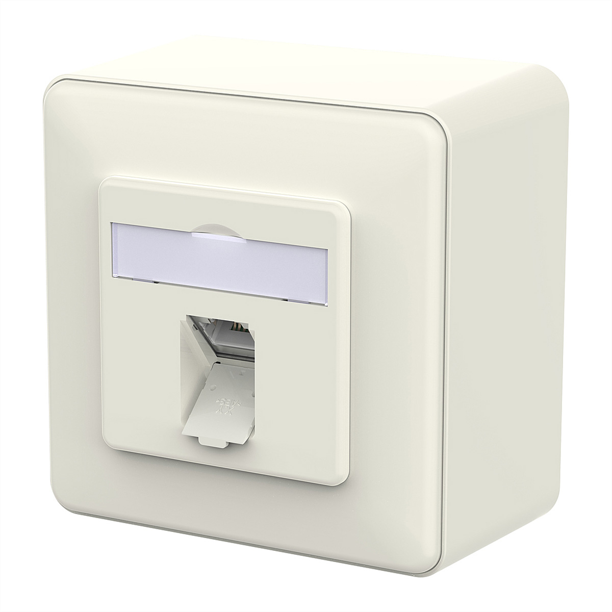 METZ CONNECT E-DAT C6A IDC Dose, 1 Port, AP, reinweiß