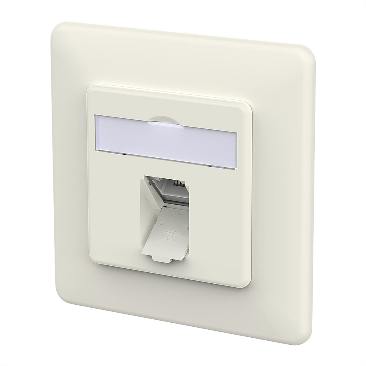 METZ CONNECT E-DAT C6A LSA++ Dose, 1 Port, UP, reinweiß