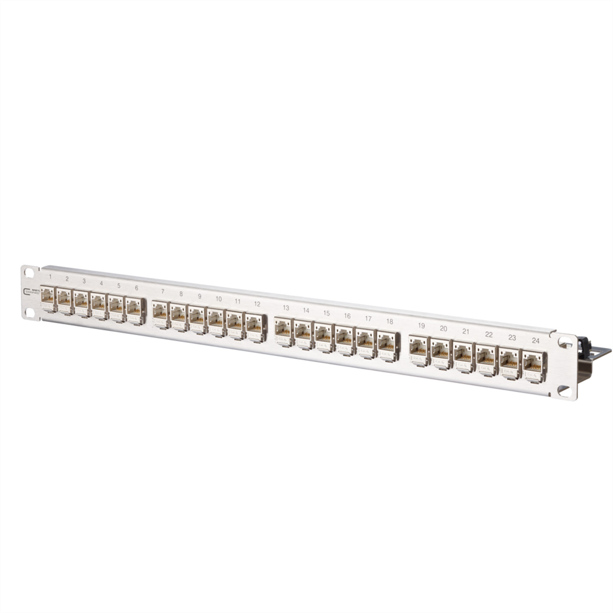 METZ CONNECT C6Amodul 24 Port 180°M 1HE, Edelstahl