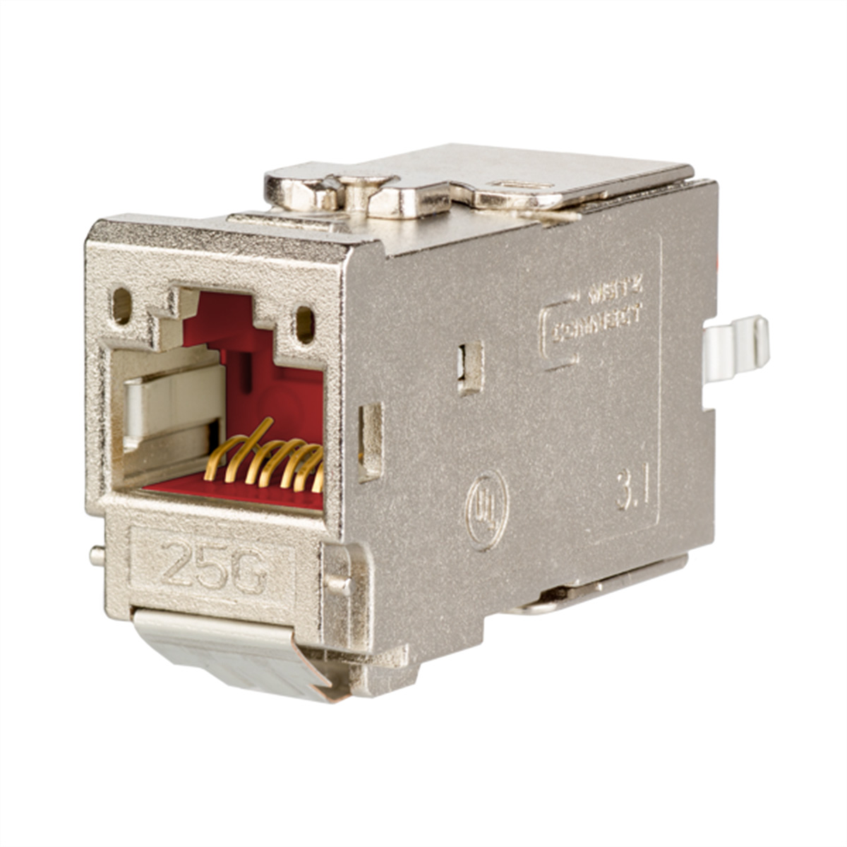 METZ CONNECT 25G-net Jack, 25Gmodul Stecker und Buchsen für Netzwerkverkabelung