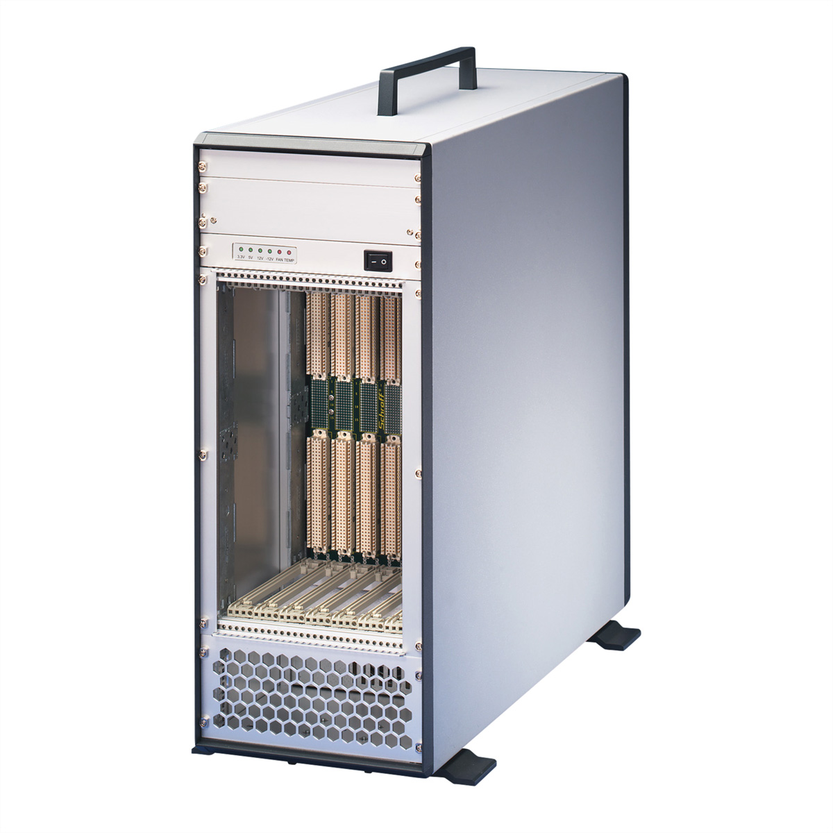 SCHROFF 7 Slot, ohne Rear I/O - RATIO/PRO TOW.4HE 500T VME64 VME PRO Systeme