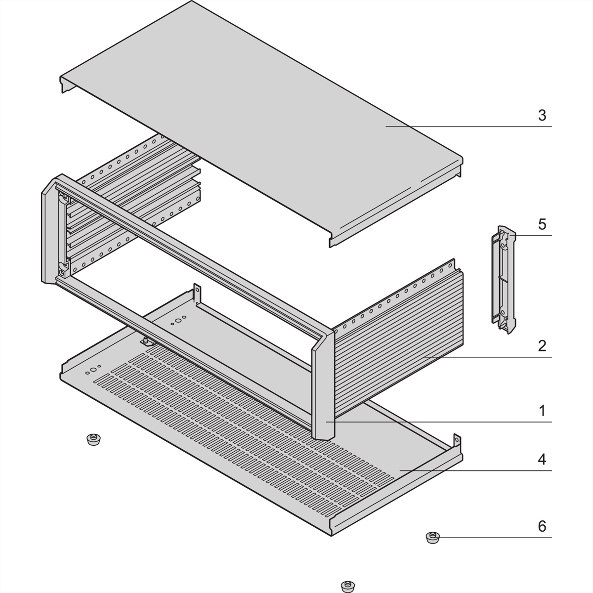 SCHROFF 14576123 19 Zoll Installations-Gehäuse 1 St.