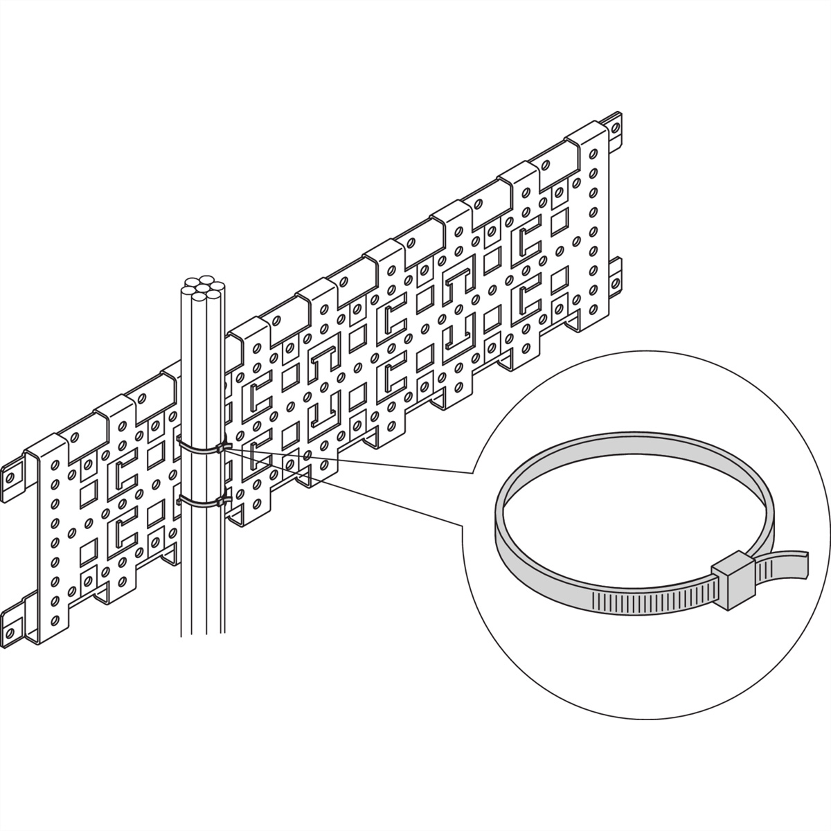 SCHROFF Kabelbinder - KABELBINDER 92MMX2.5MM(25ST) 19