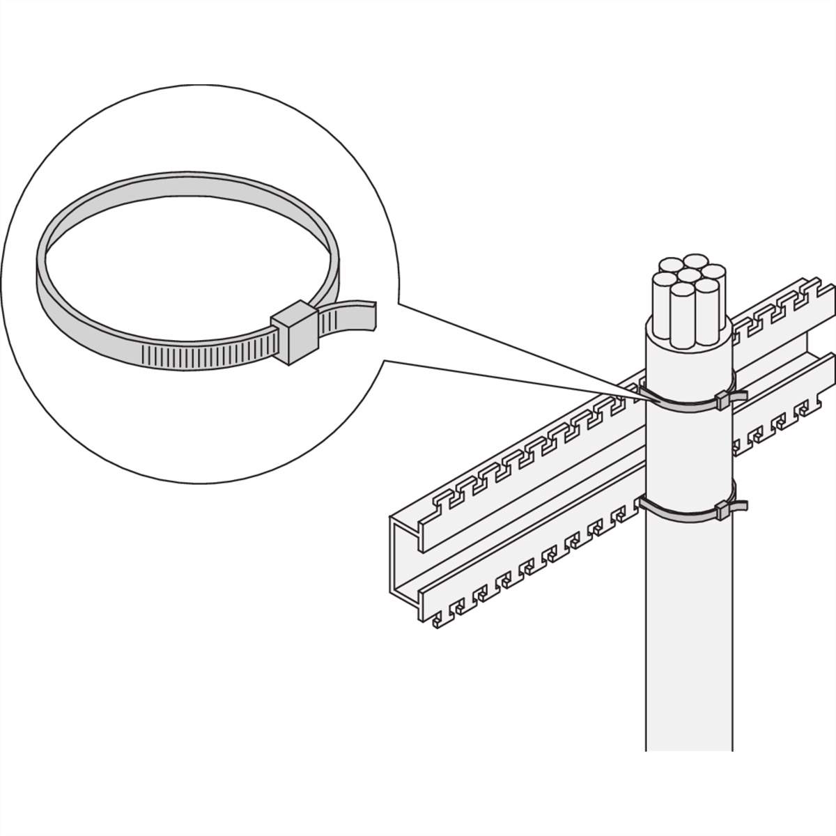 SCHROFF Kabelbinder - KABELBINDER 92MMX2.5MM(25ST)