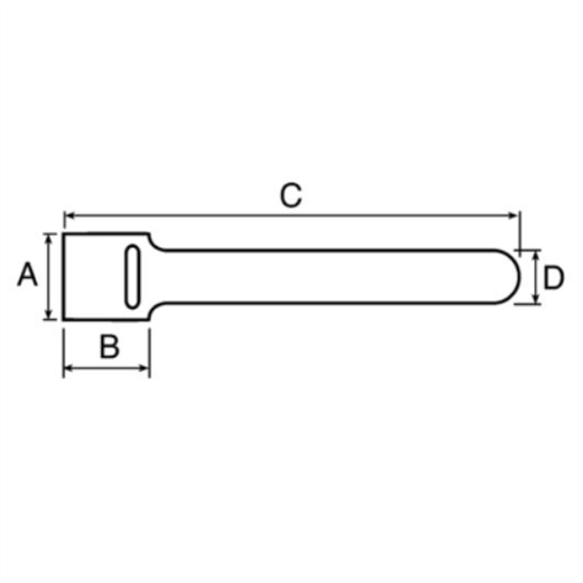 SCHROFF Klettband - KLETTVERSCHLUSS 10STK, 12 x 300 mm, 20118624 (BILD2)
