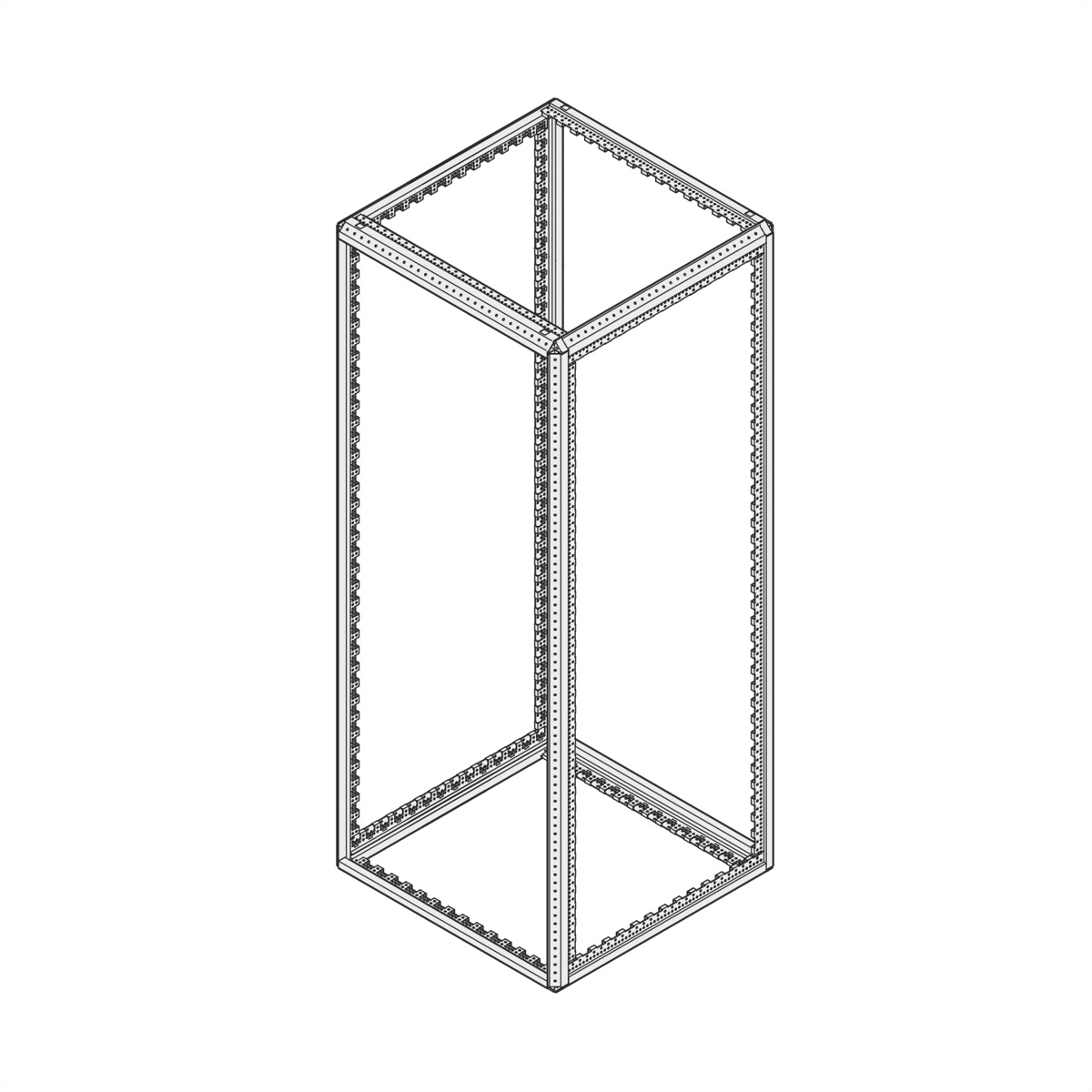 SCHROFF Gestell SL - GEST. SL 2000H600B 300T-7021 Varistar