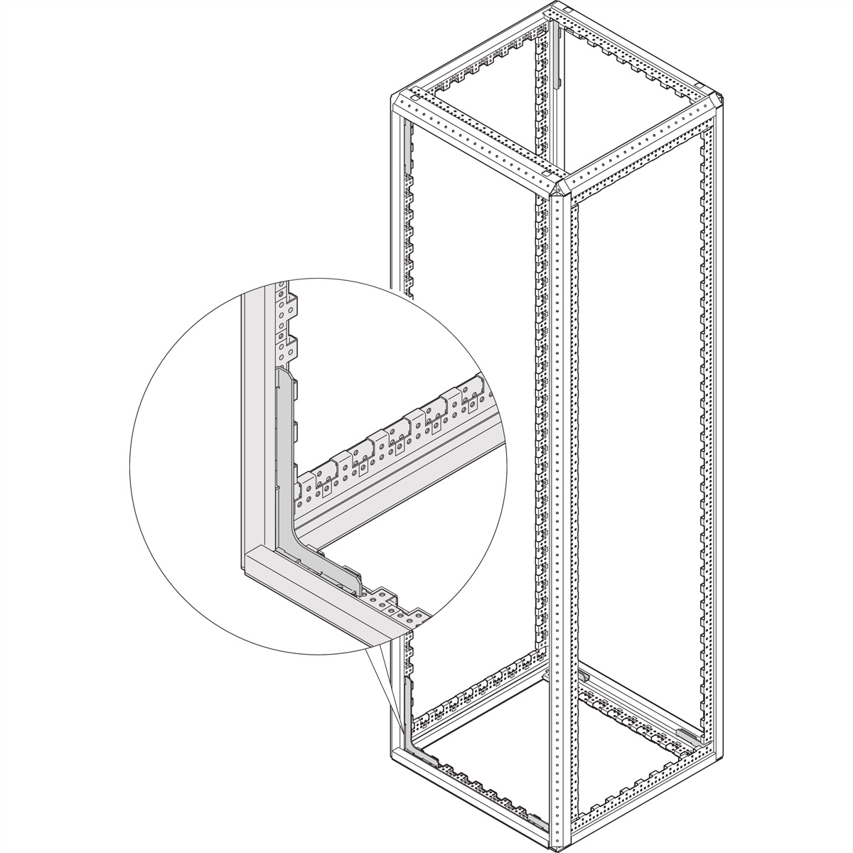 SCHROFF Gestell - GEST.SEISM.2200H 600B 800T Varistar