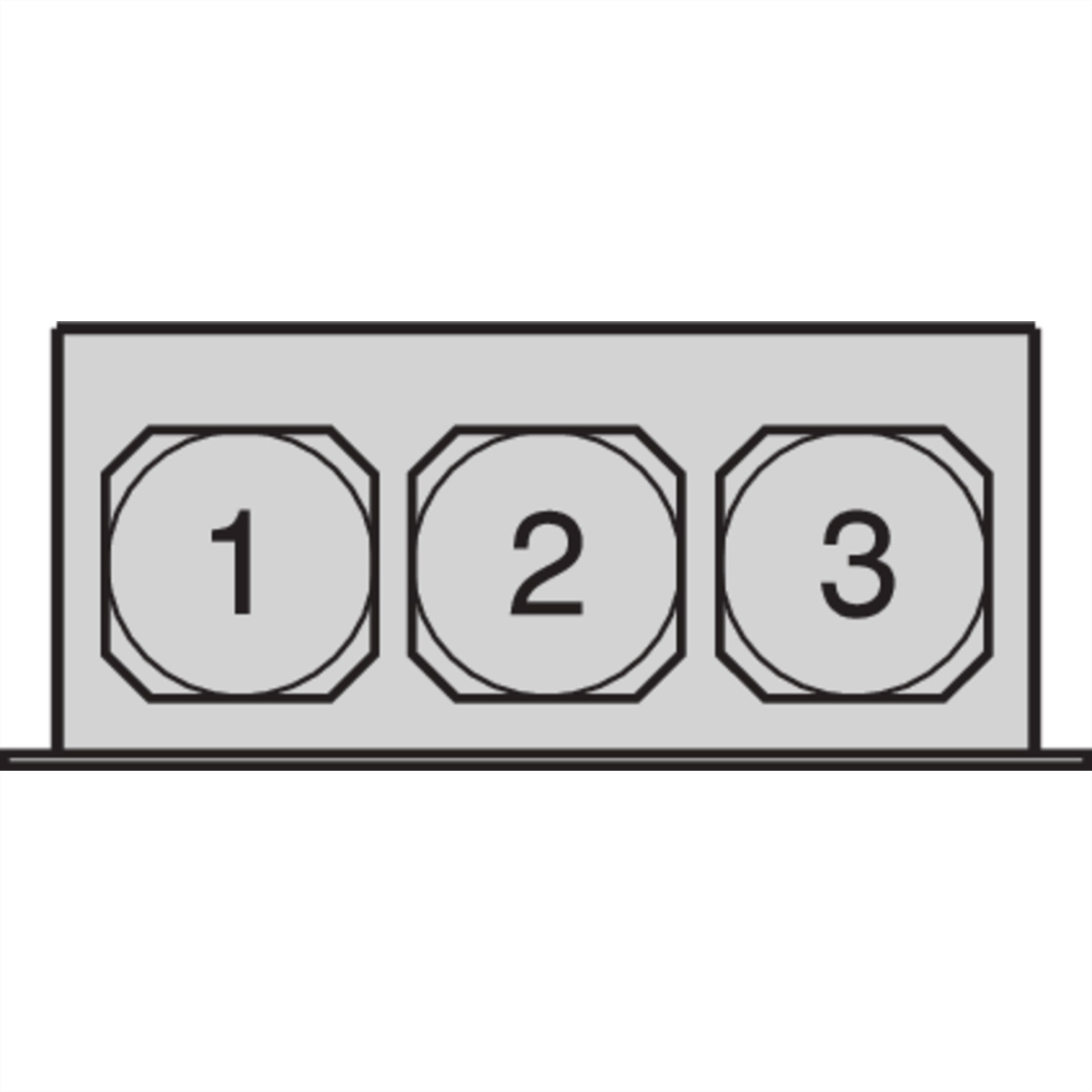 SCHROFF Lüftergehäuse - GEHAEUSE 1HE F.3 LUEFT.25MM Lüfter