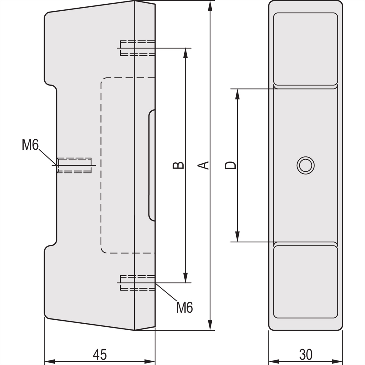 SCHROFF 20823668 Fuß 2 St.