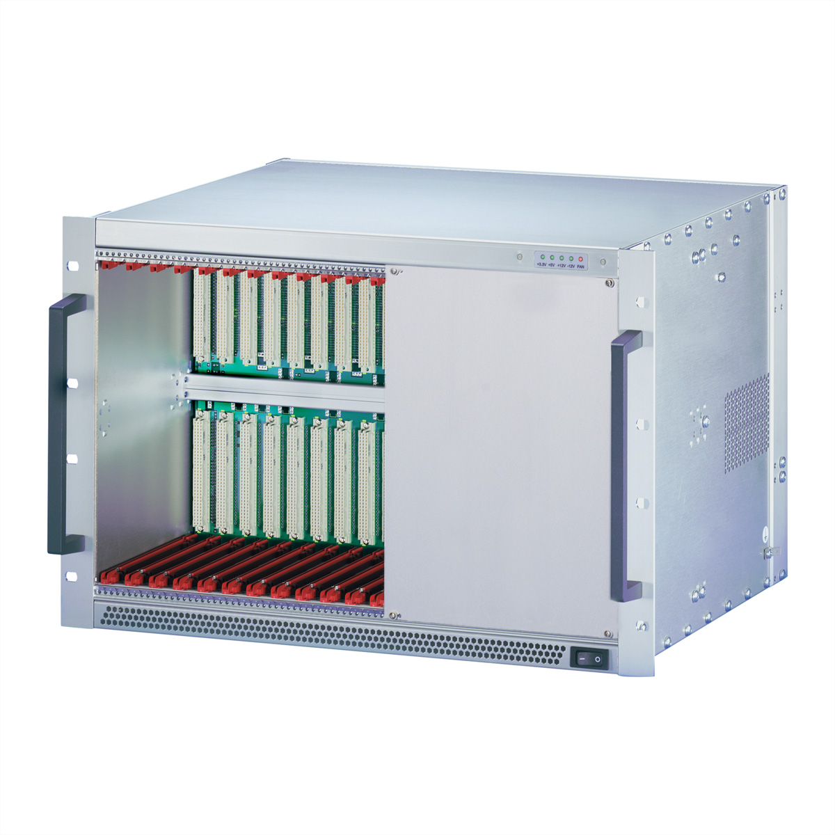 SCHROFF 7 HE, 12 Slot, für Transition Module - BGTR VME 7HE (1/2+6+1/2)12SL VME PRO Systeme