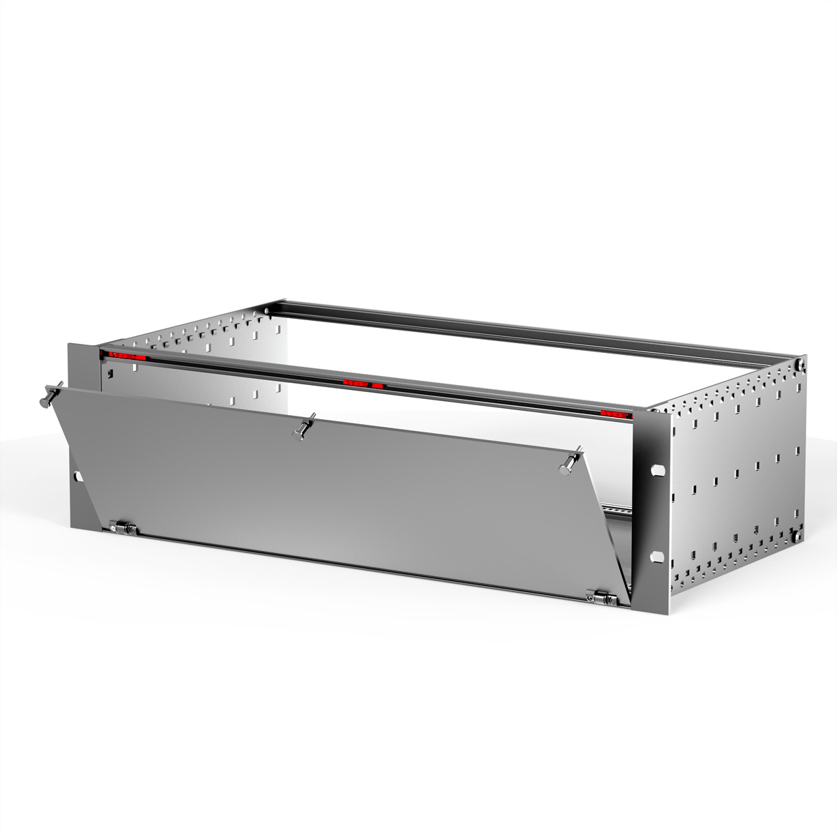 SCHROFF Frontplatte, klappbar - FRONTPLATTE KLAPPB.3HE 63TE Frontblenden