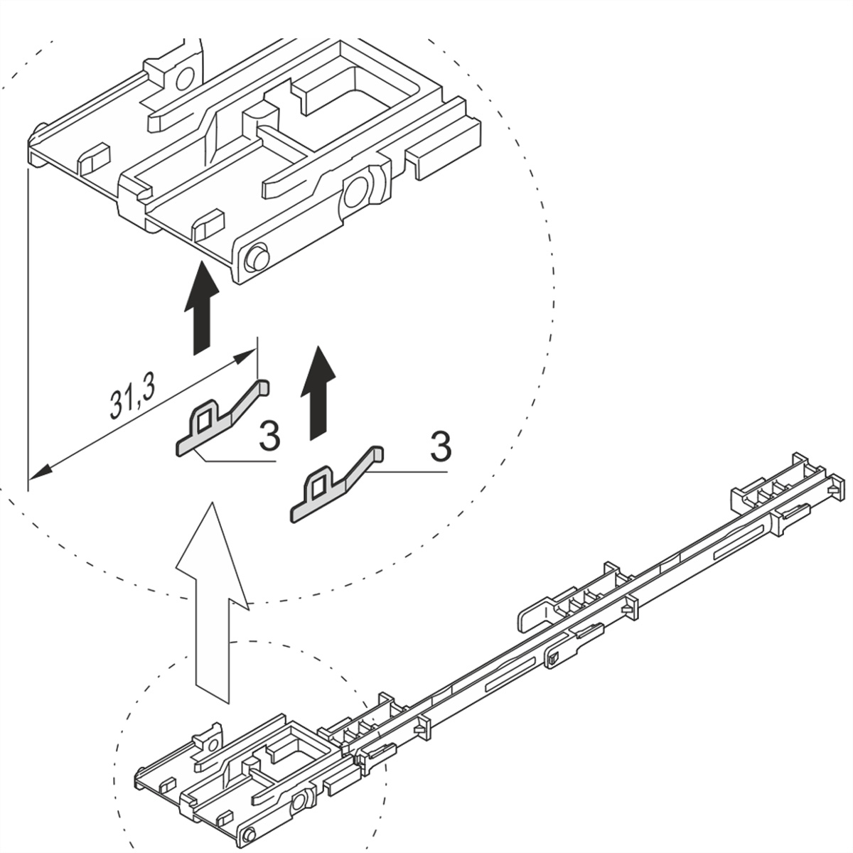 SCHROFF ESD Clip für AdvancedMC Module - ESD CLIP EDELST. 50STK