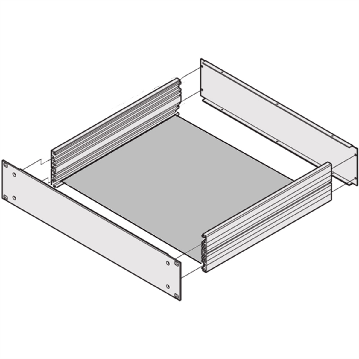 SCHROFF Montageplatte - CHASSISPLATTE 210T