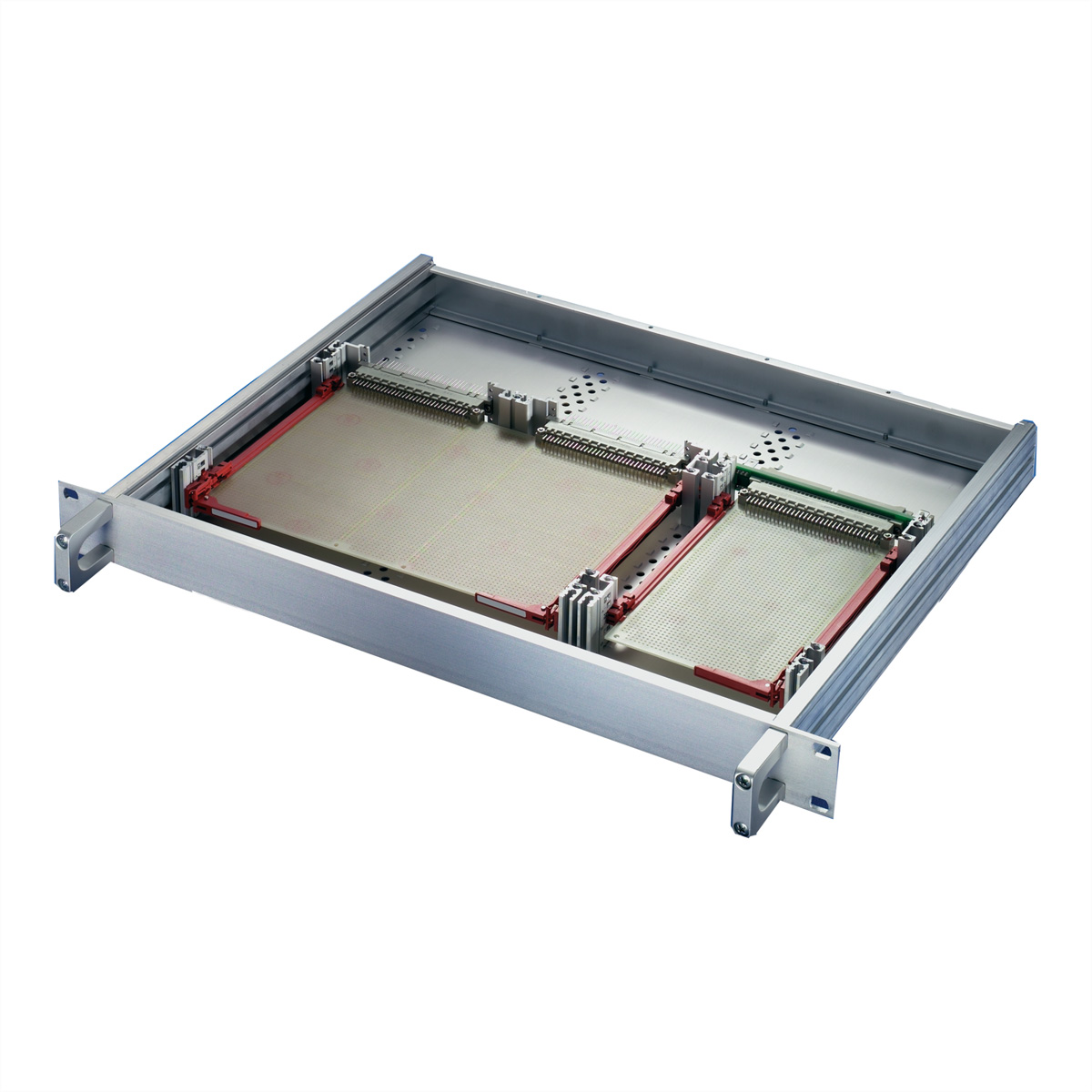 SCHROFF Einbausatz von Europakarten für Steckverbinder EN 60603 - AUSBAUSATZ 1HE F.KART.3/6HE Multipac