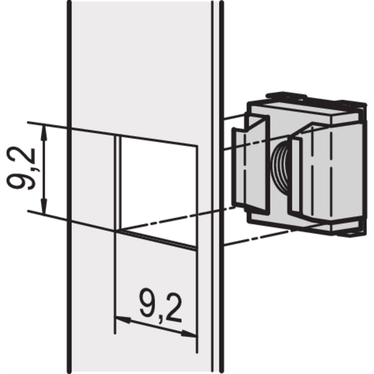 SCHROFF Käfigmutter M4 - NTS KAEFIGMUTTERN M4 50STK