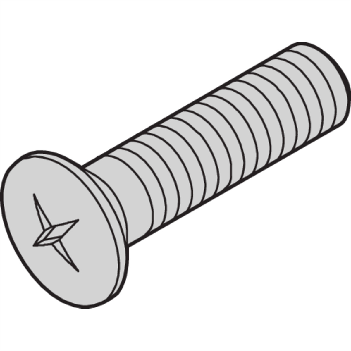 SCHROFF Linsensenkkopfschraube mit Kreuzschlitz - NTS SENKSCHR.LIN.M2,5X8 100S