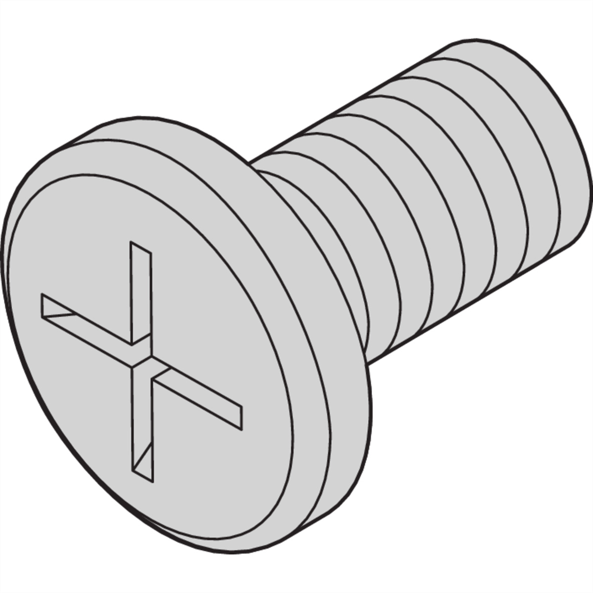 SCHROFF Befestigungsteile für Laufwerke - NTS FLKO-SCHRAUBE M4X6 100ST