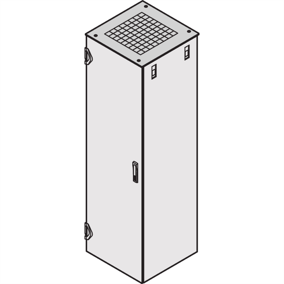 SCHROFF Flachdach, perforiert - DACH BELUEFT.600B 1100T 7021 Varistar