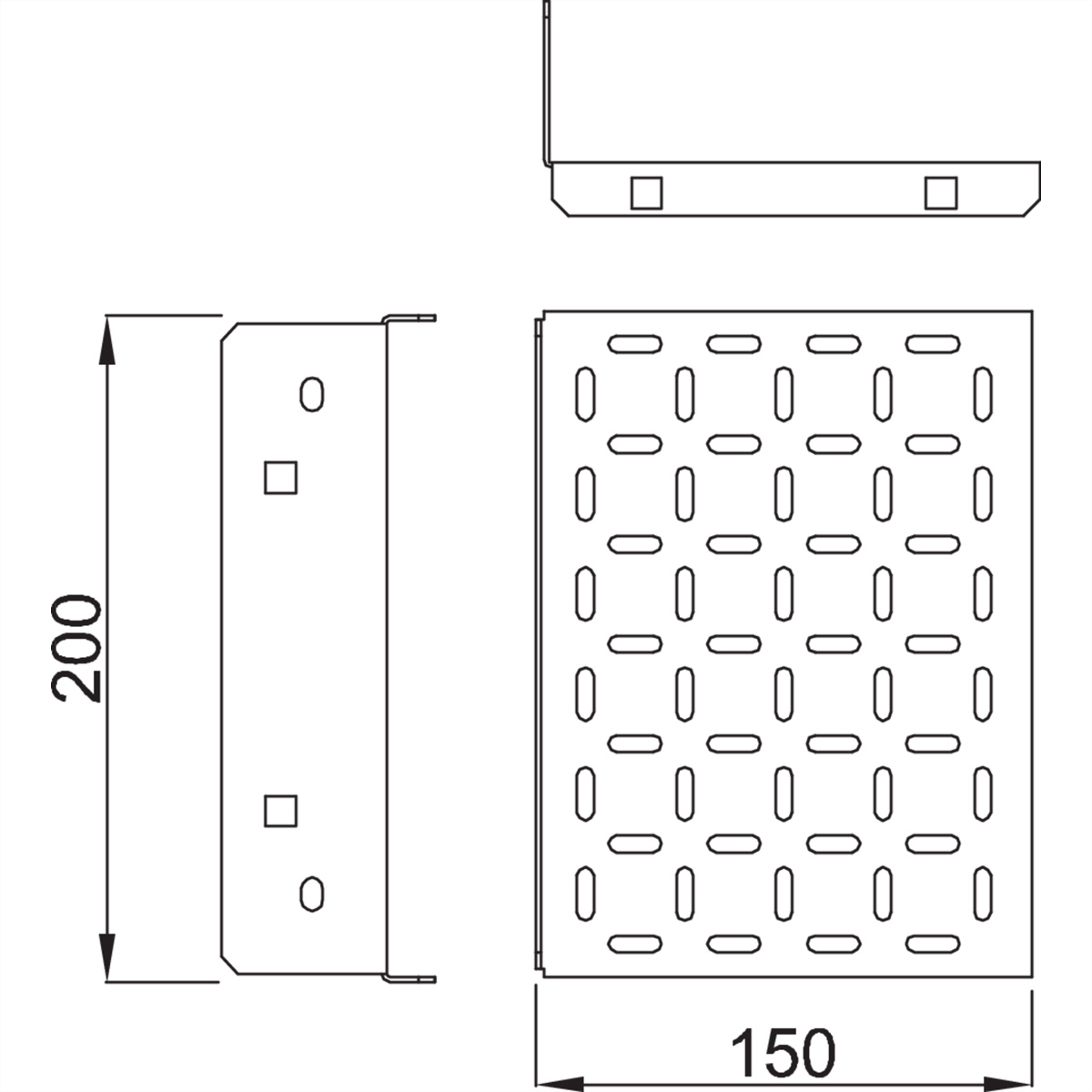 SCHROFF Modemträger - MODEMBLECH 200B 150T EPCASE