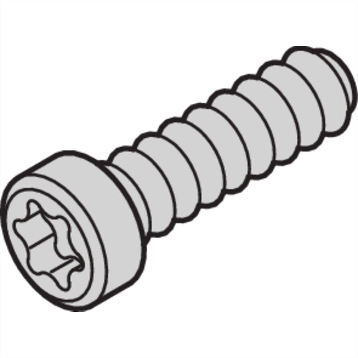 SCHROFF Linsenkopfschraube mit Torx - LIKOSCHR-TORX.2.5X9.3 100ST