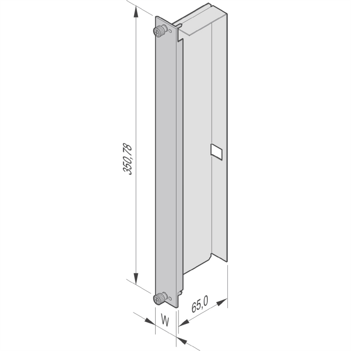 SCHROFF AdvancedTCA-Frontplatten (Blindplatten) - FPL LUFTSCH ALU 8HE 6TE ATCA AdvTCA-Zubehör
