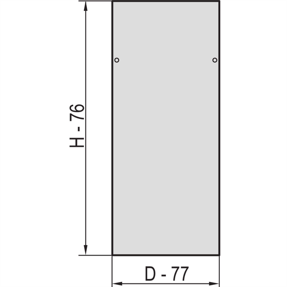 SCHROFF Seitenwand mit Schloss - SEITENWAND-SET 47HE 800T M.S.