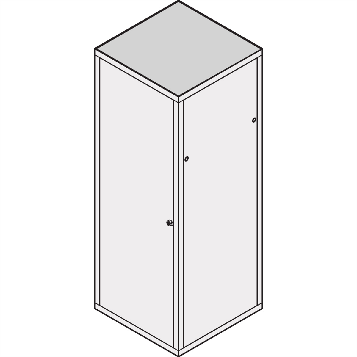 SCHROFF Dach, einliegend, RAL 7030 - DACH, EINLIEG.600B 600T 7021