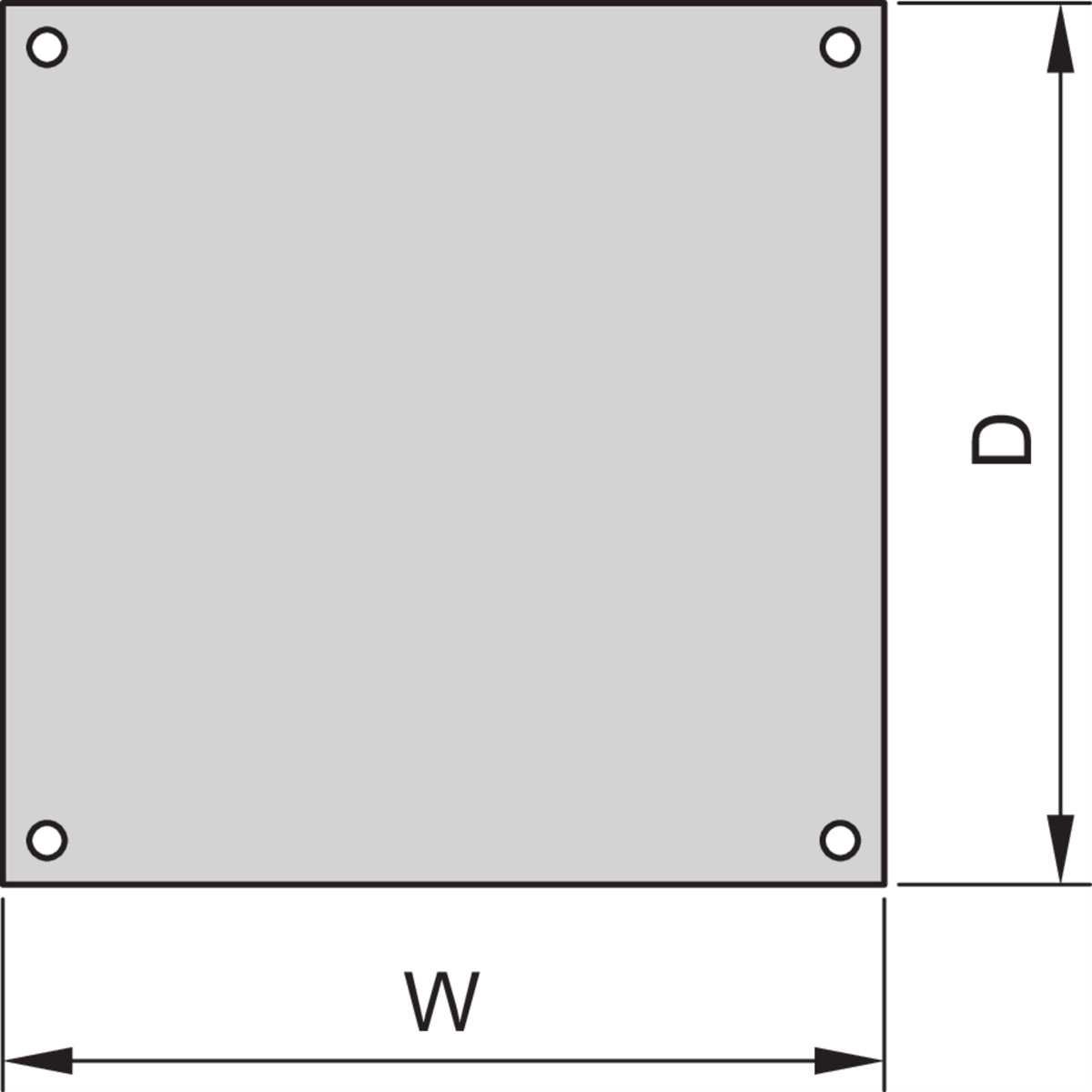 SCHROFF Dach, einliegend, RAL 7030 - DACH EINLIEG.600B 900T 7021