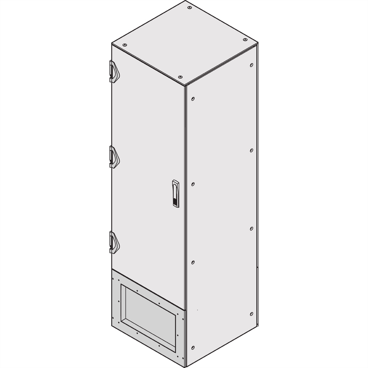 SCHROFF Anschlussplatte für Front- und Rückseite - AN.PLATTE EMC 400H800B VERT. Varistar