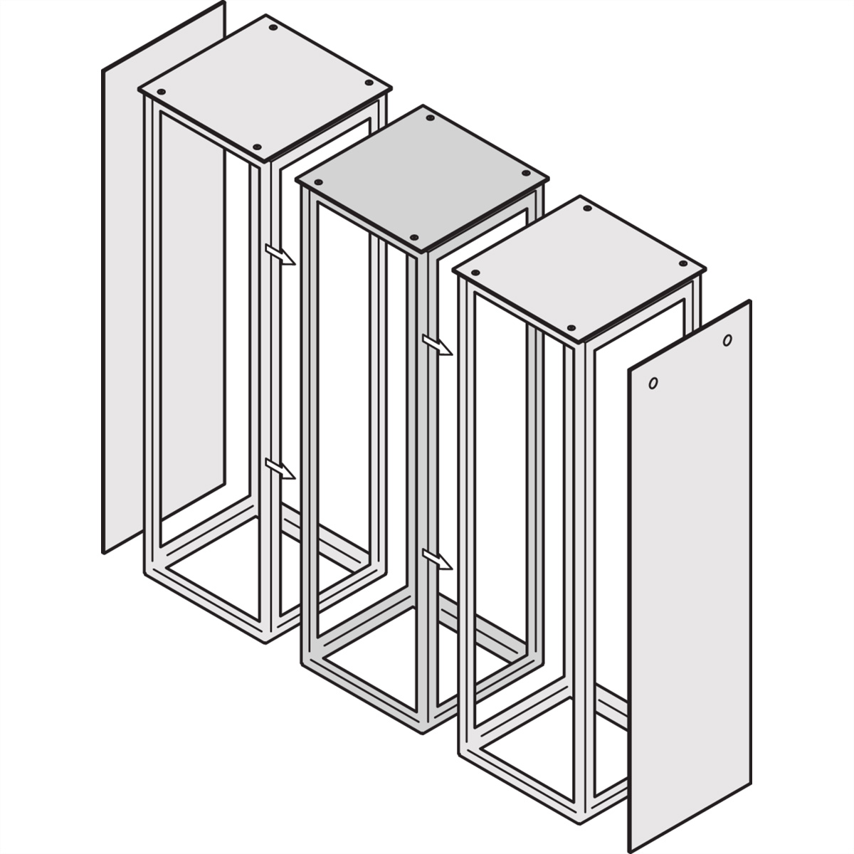 SCHROFF Anreihsatz IP 55 - ANREIHSATZ IP55 VSTAR Varistar
