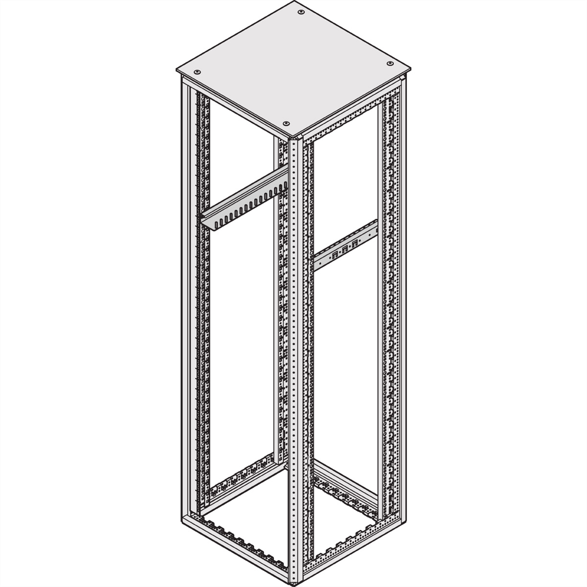 SCHROFF Schwerlastgleitschiene 100 kg - 600 2X, SCHROFF 23130118 (BILD2)