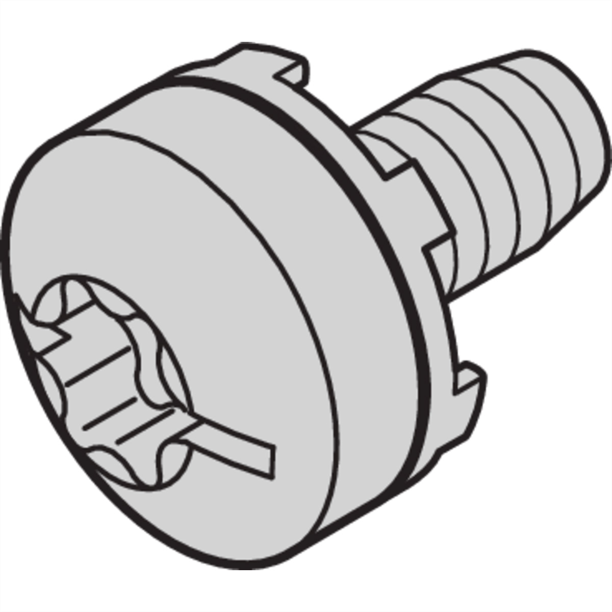 SCHROFF Schraube Taptite - NTS M6 TAPTITE SCHRAUBE 50ST