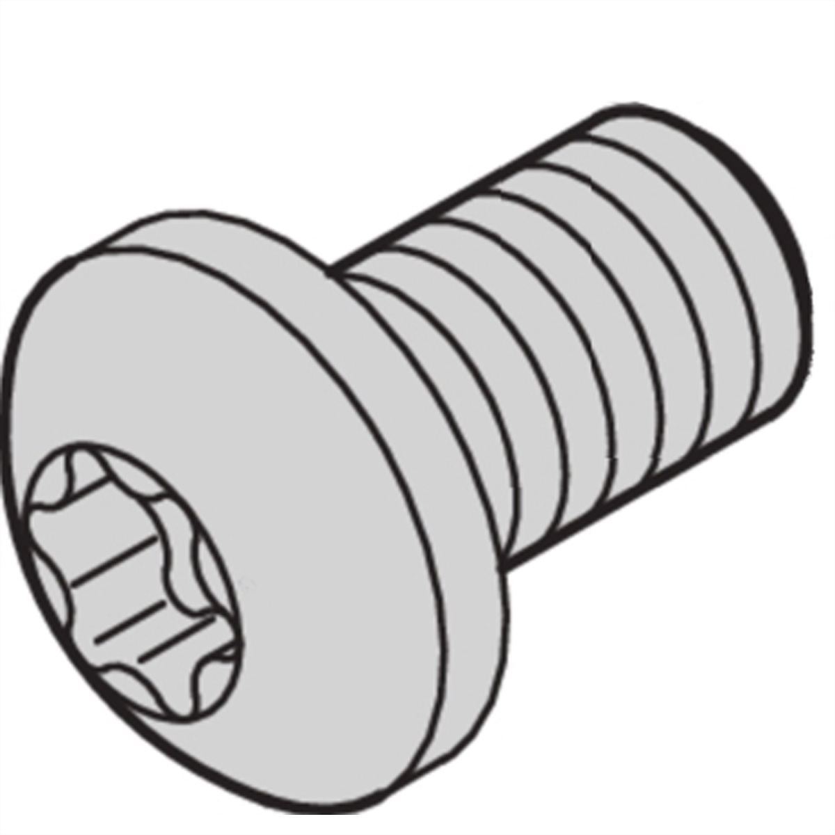 SCHROFF Linsenkopfschraube mit Torx - (100ST), SCHROFF 24560135 (BILD2)