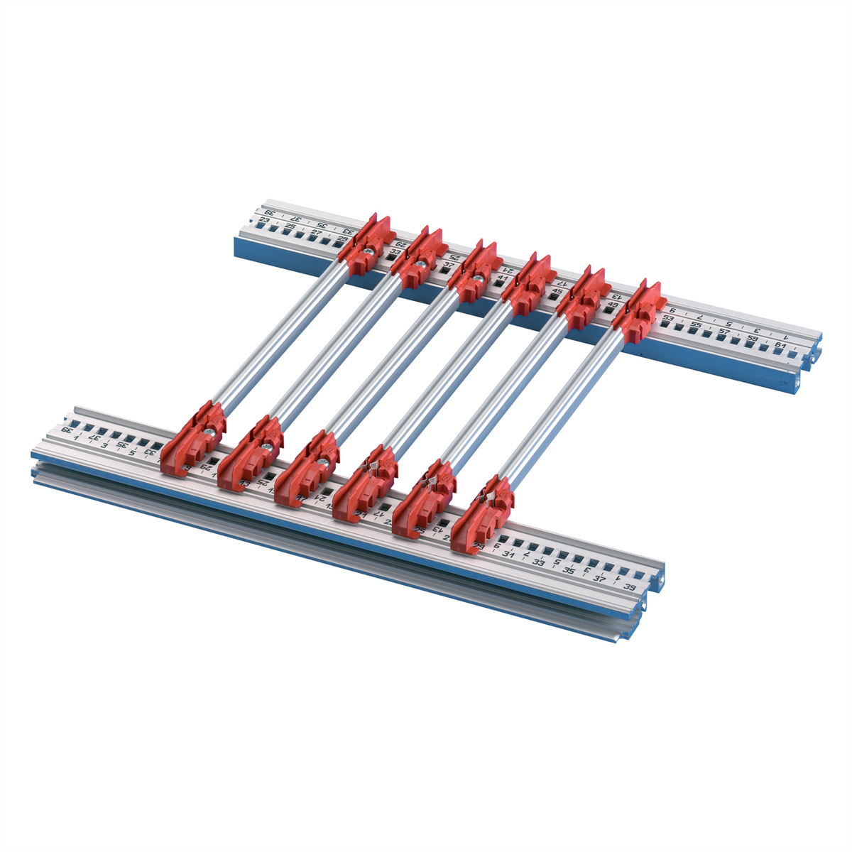 SCHROFF Führungsschiene, 340 mm tief - FUEHRUNGSSCH.340T UNIV.10STK