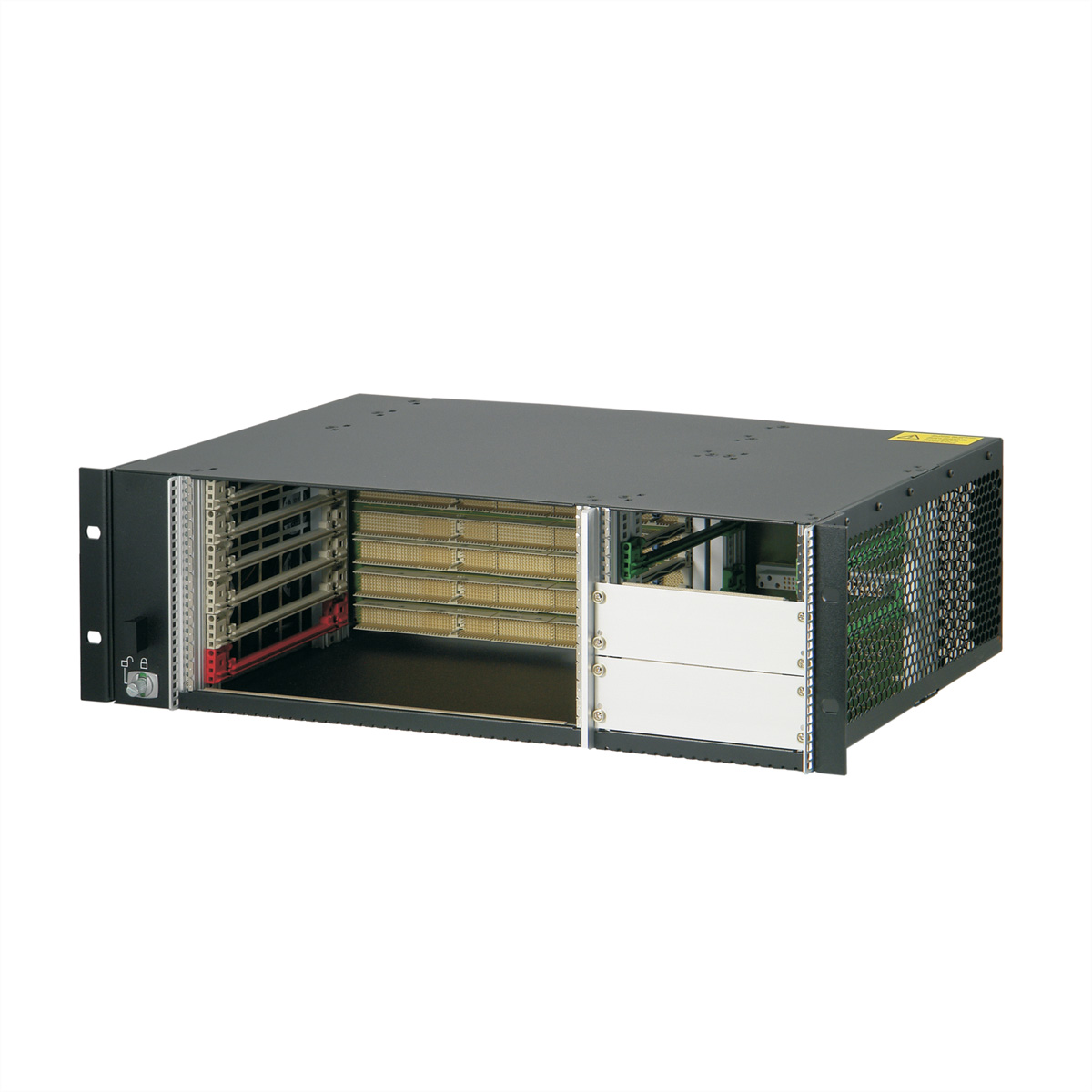 SCHROFF 3 HE, 6 Slot, mit Rear I/O, für 19
