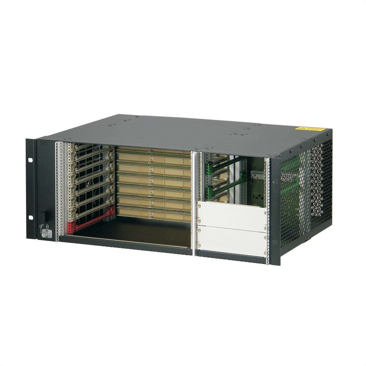 SCHROFF 4 HE, 8 Slot, mit Rear I/O, für 19