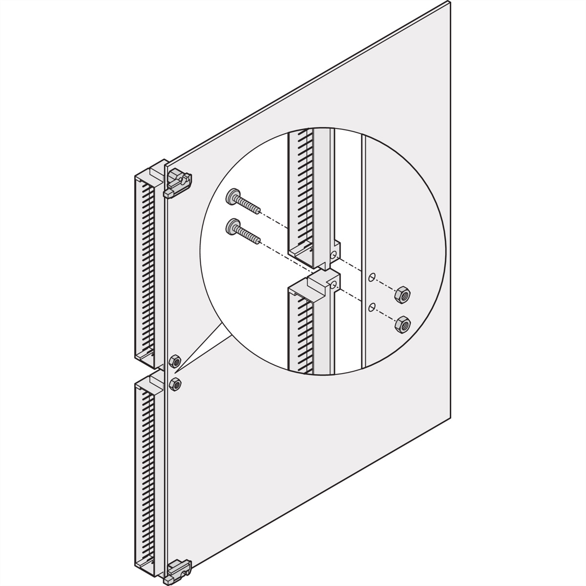 SCHROFF Befestigungsmaterial - NTS STECKER-BEF.6HE MIT.10ST