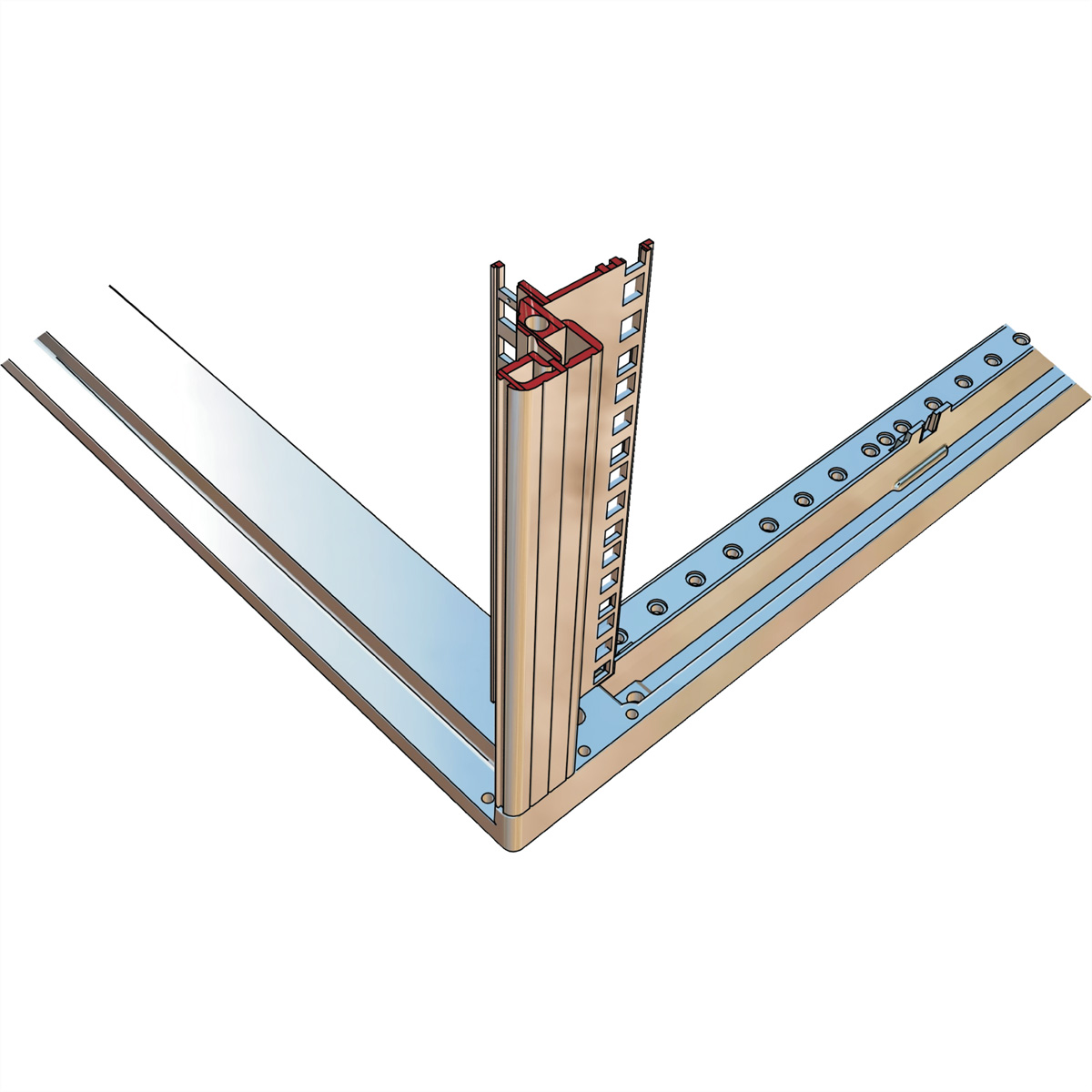 SCHROFF Seitenwand für Slim-Line - SEIT.WD.43HE 800T SL 7021 2X