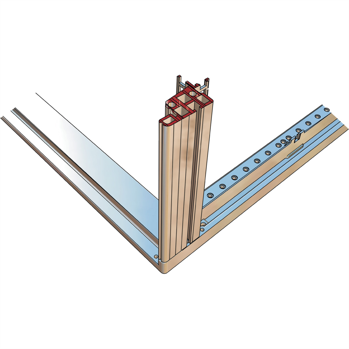 SCHROFF Seitenwand für Heavy-Duty - SEIT.WD.47HE 500T HD 7035 2X