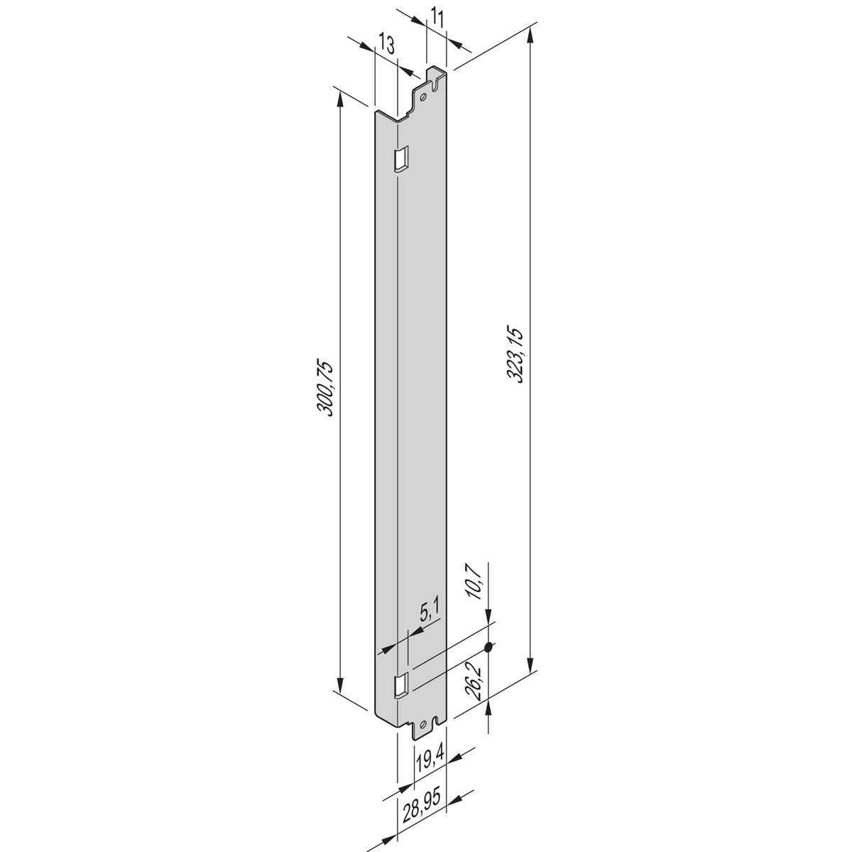 SCHROFF AdvancedTCA-Frontplatten - FRONTPL.8HE 6TE VA LS ATCA AdvTCA-Zubehör