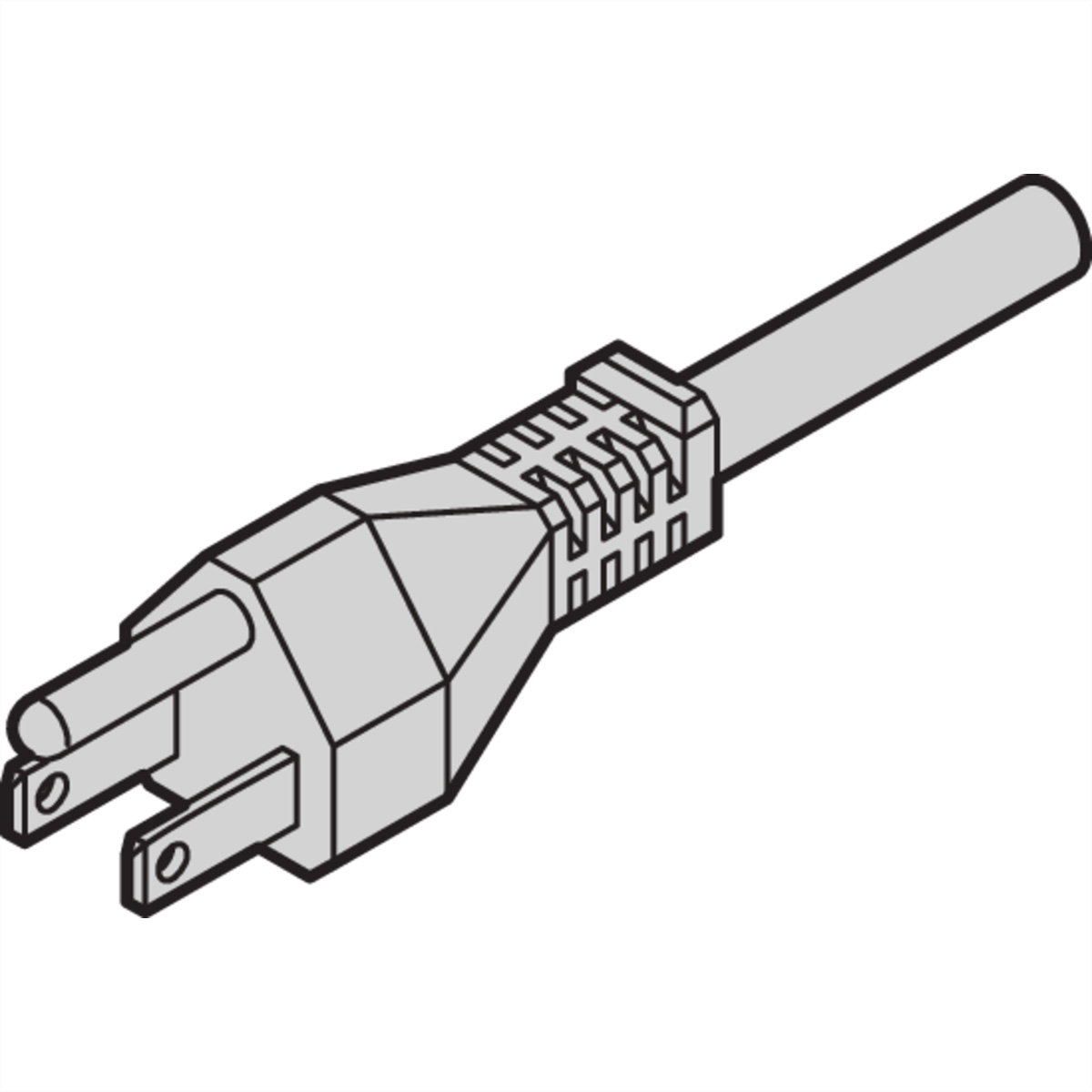 SCHROFF Netzanschlussleitung, USA - NETZANSCHL.KABEL USA 60103141 (BILD2)