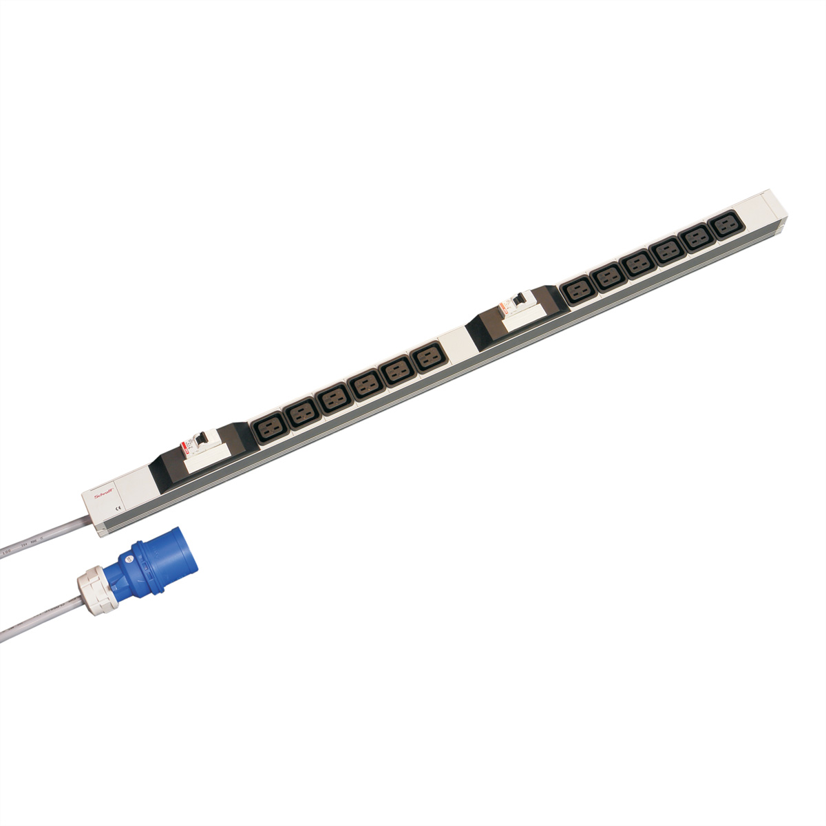 SCHROFF IEC-Steckdosenleiste, C19 - STECKDL. 32A 12XC19 947,5LG Steckdosenleiste