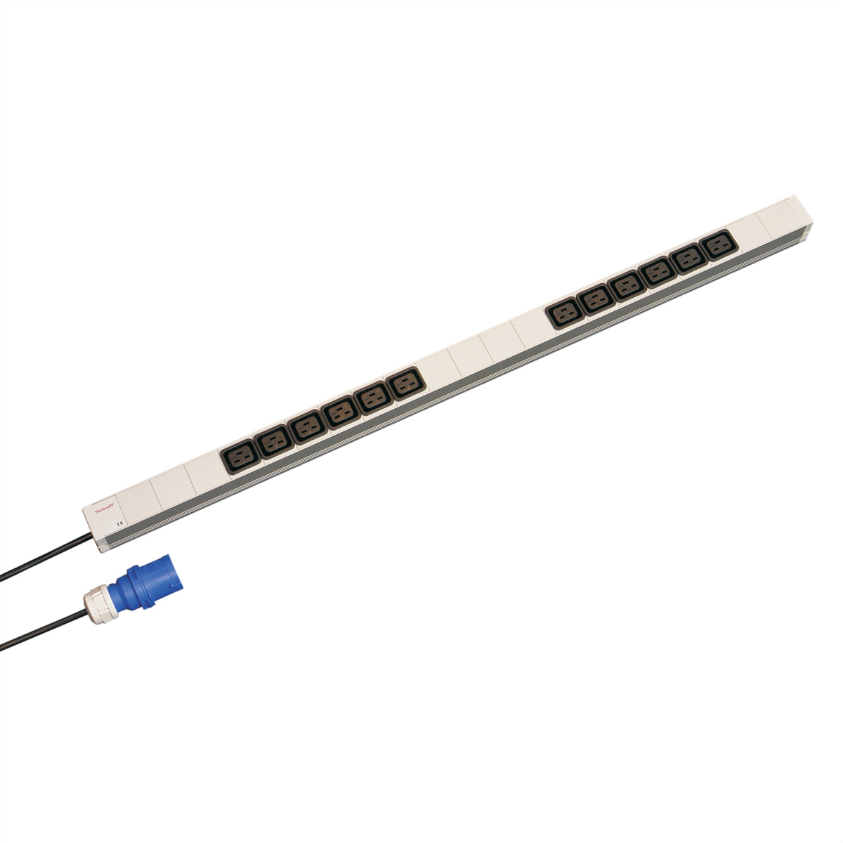 SCHROFF IEC-Steckdosenleiste, C19 - STECKDL. 16A 12XC19 947,5LG Steckdosenleiste