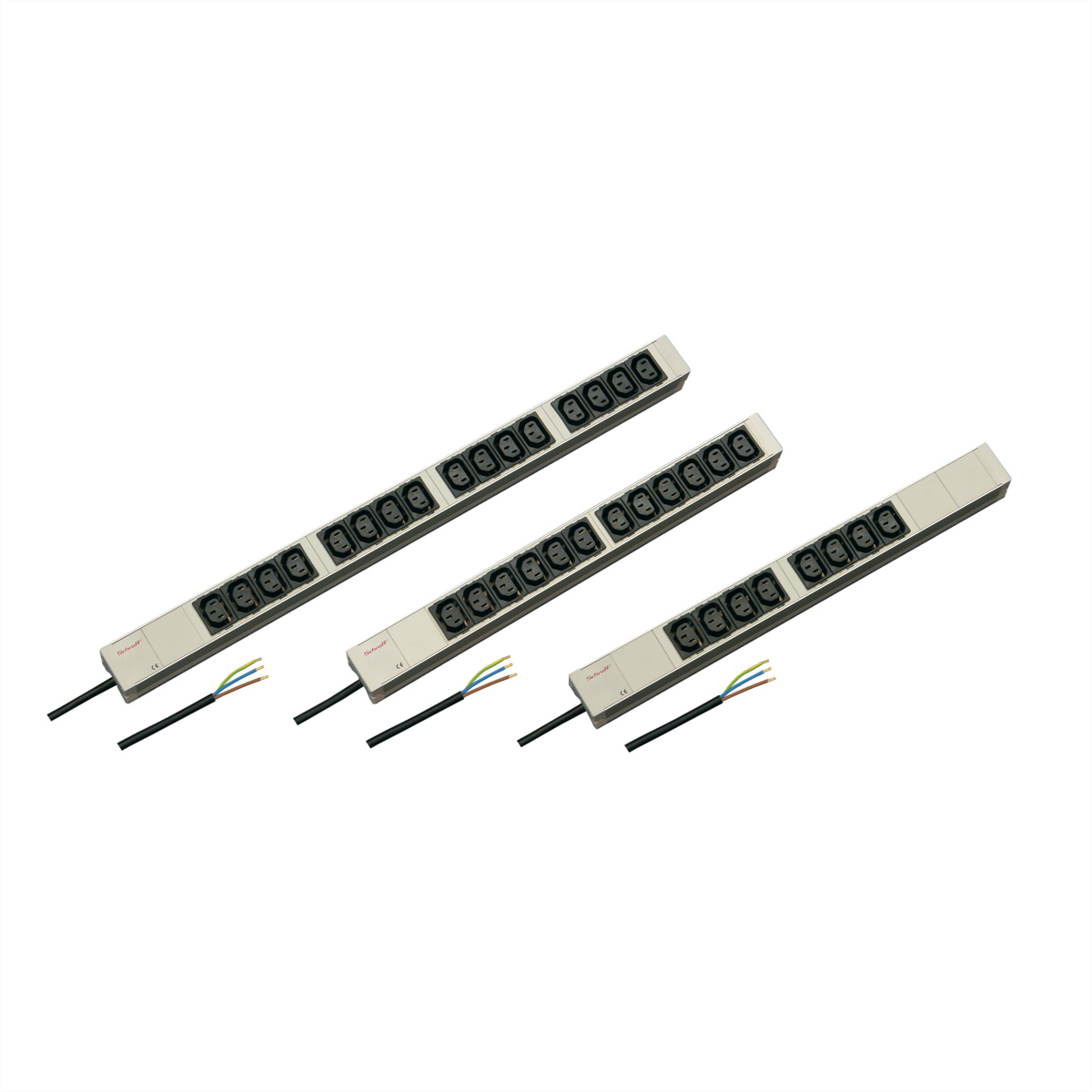 SCHROFF IEC-Steckdosenleiste, C13 - STECKDOSENL. 12XC13 438,5LG Steckdosenleiste