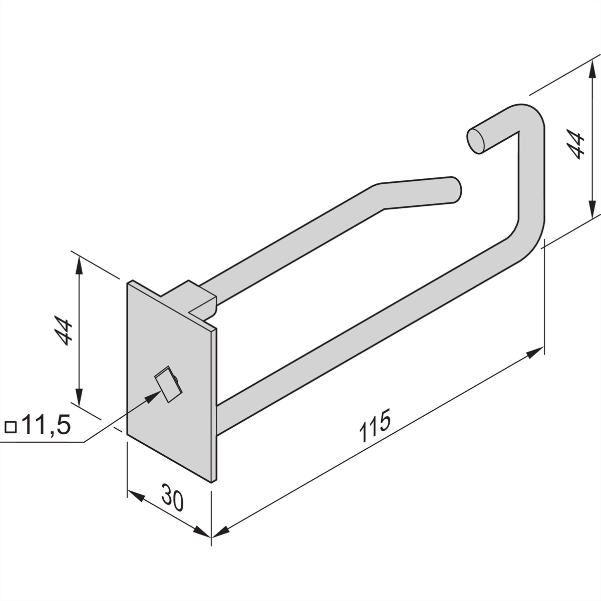 SCHROFF Stahlkabelöse - KABELOESEN SET 110X44MM 5STK