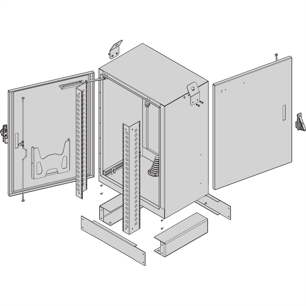 SCHROFF COM FTTX 600H800B600T 2-TUER