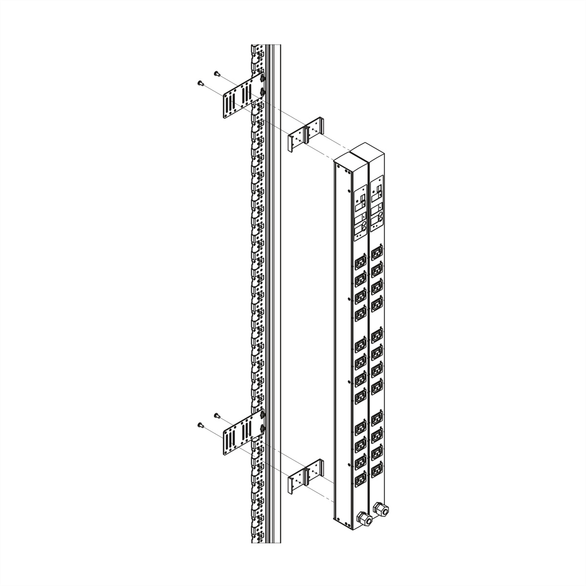 SCHROFF NTS BEFEST.KIT FUER 2 PDU