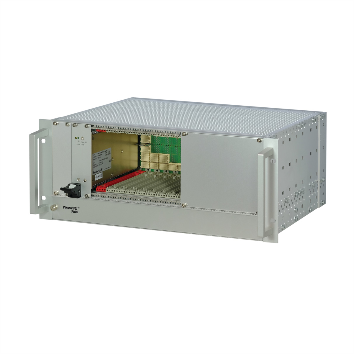 SCHROFF CPCI-S 9SL 4HE 1XPSU OH.R/IO CompactPCI Systeme