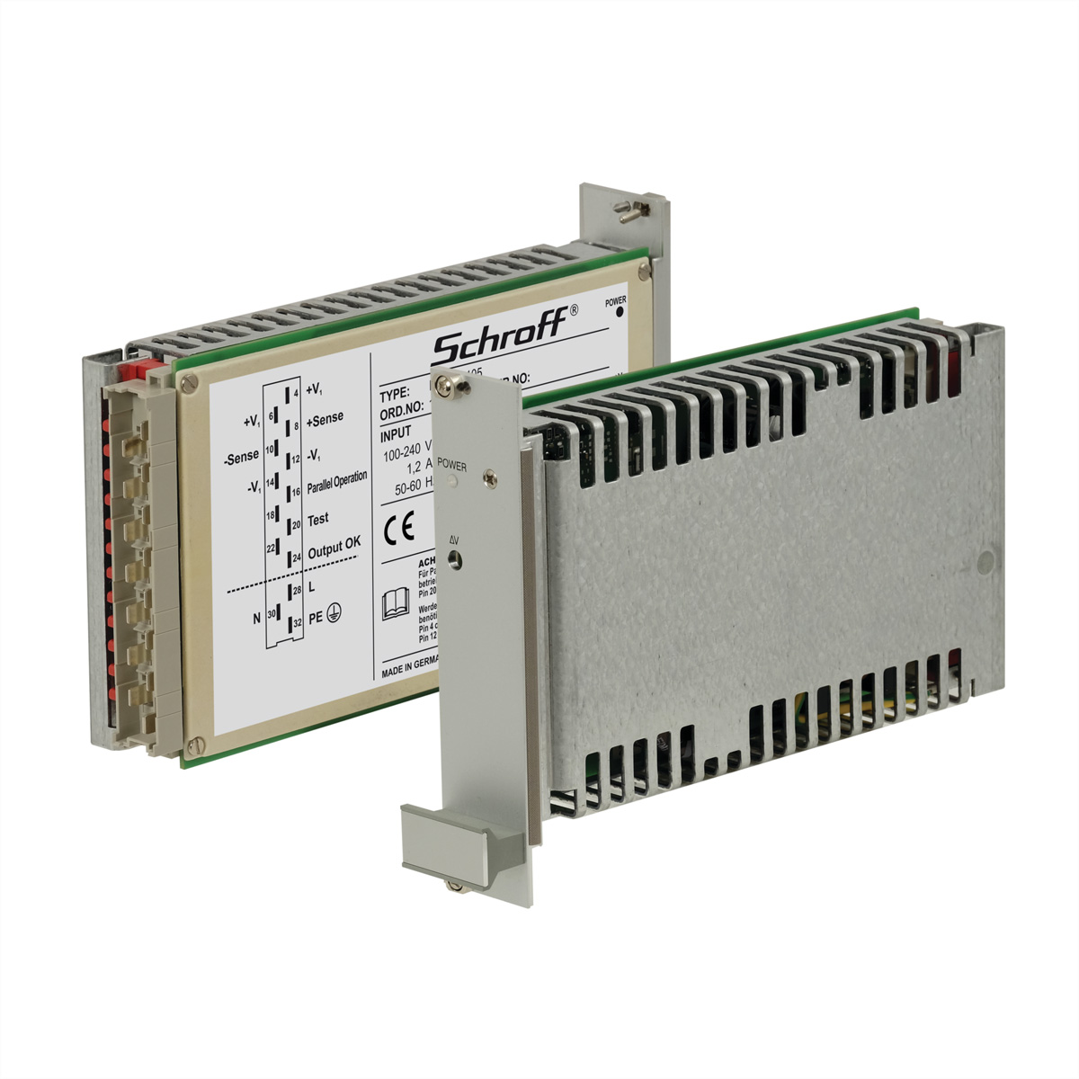 SCHROFF NETZGER. MAX50-105 3HE 6TE Netzgeräte