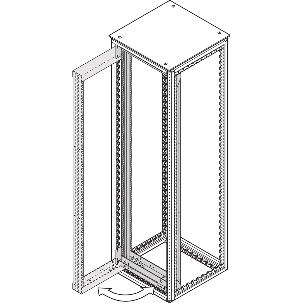 SCHROFF SCHWENKRAHMEN 24HE 600B 120° 7021